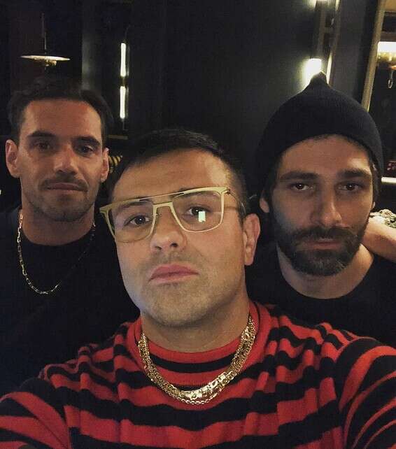 צוות סירקולוקו. מימין: משה חטאב, גווידו סניה, אנטוניו קרבונארו